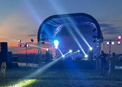 Stage construction and lighting
